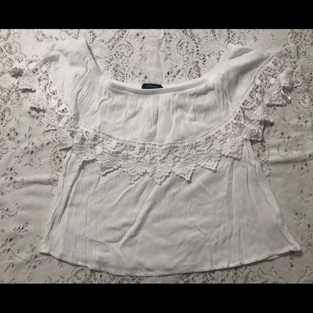 Ambiance Off the Shoulder Crop Top